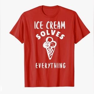 Ice Cream Solves Everything Tee